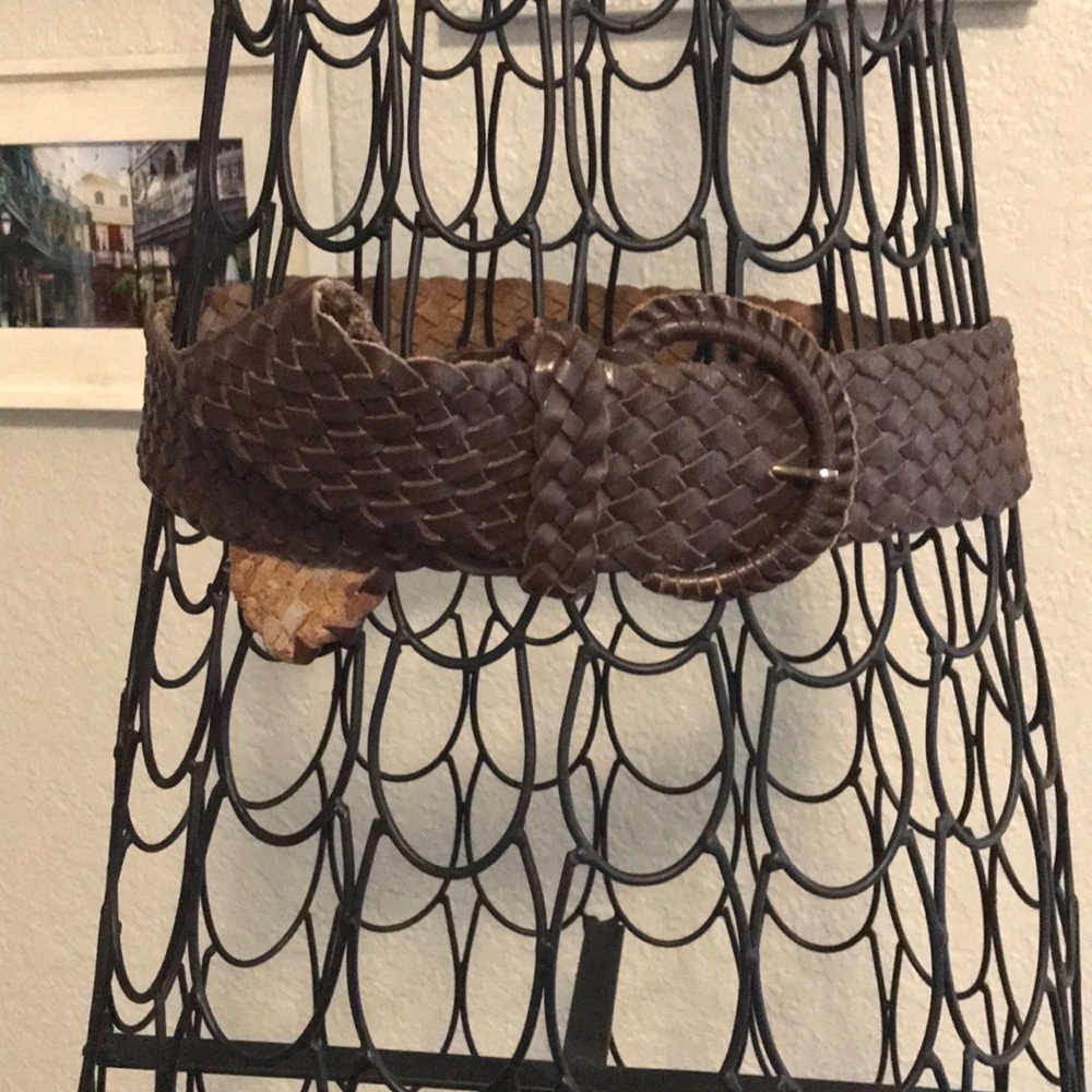 Thick Brown Braided Belt